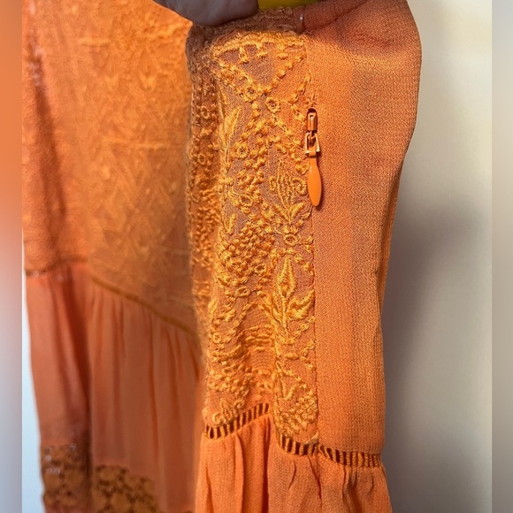 Sundance Yasmina Terracotta Orange Maxi Dress size S - Picture 8 of 12